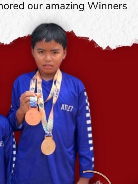 Two Medals in Swimming Competition (Silver & Bronze Medals)
