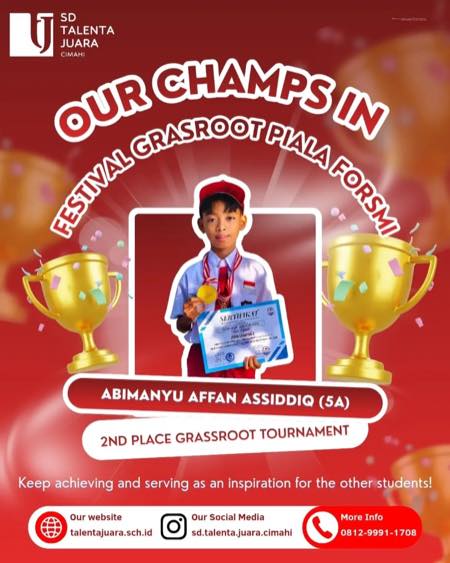 Juara 2 Grassroot Tournament Festival Grasroot Piala FORSMI 2026