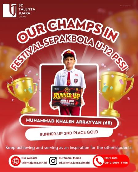 Runner-Up 2nd Place Gold Festival Sepakbola U-12 PSSI Kota Bandung 2026