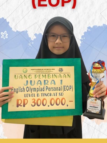 1st Place Winner English Olympiad Personal (EOP) Level B SD Level