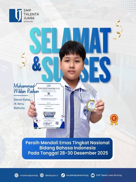 Gold Medal National Indonesian Language Competition