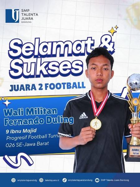 2nd Place in Progresif Football Tournament 2026 West Java Level